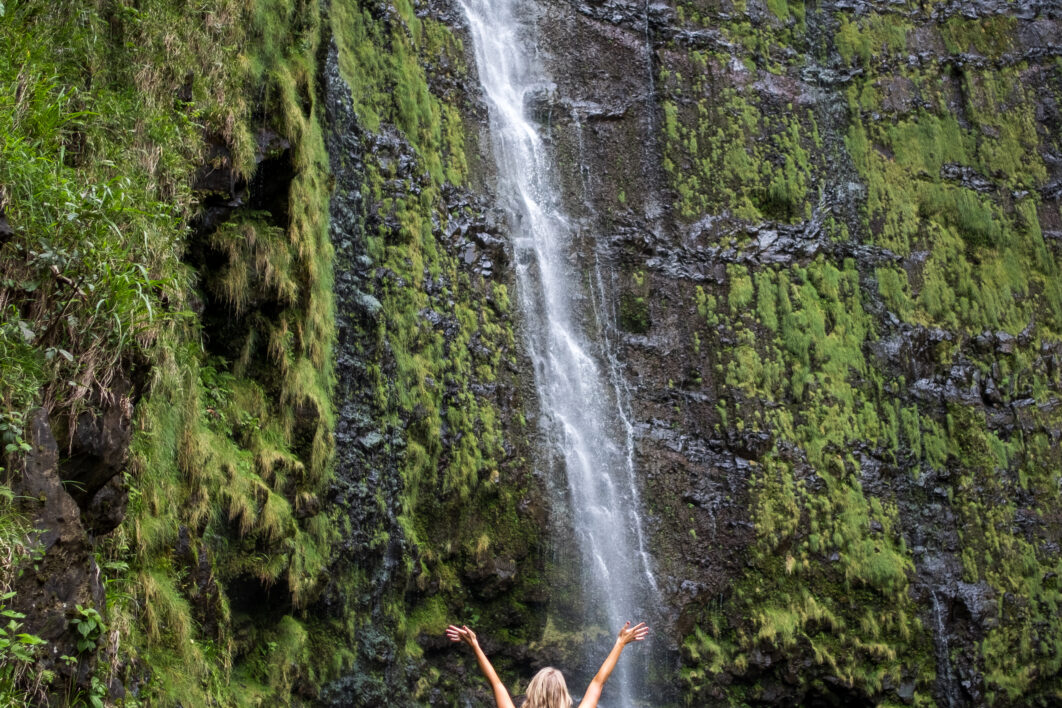 Woman Waterfall Travel
