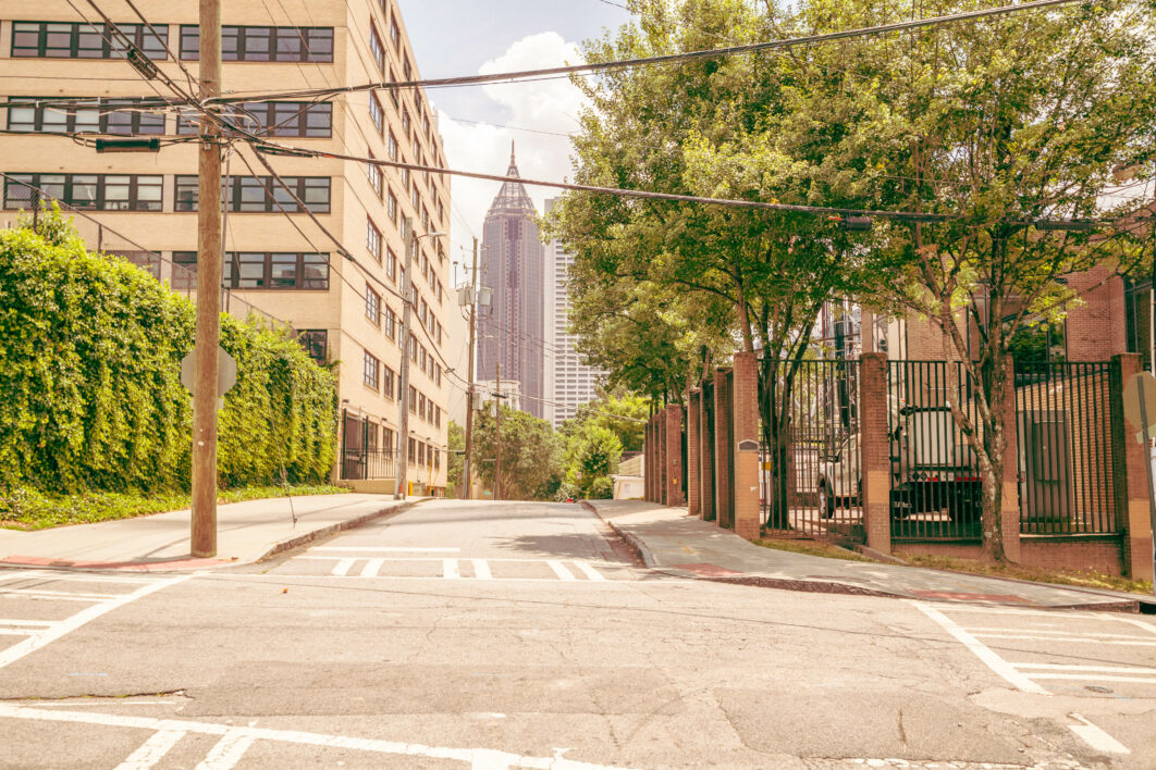 urban city street background