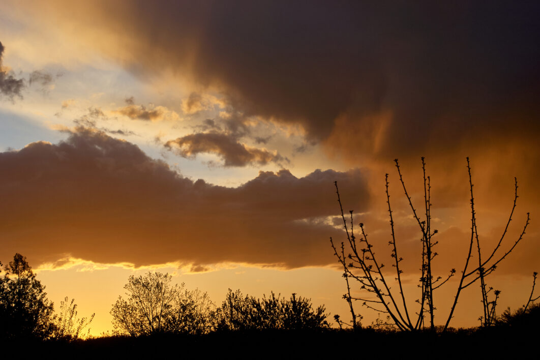 Sunset Clouds Background