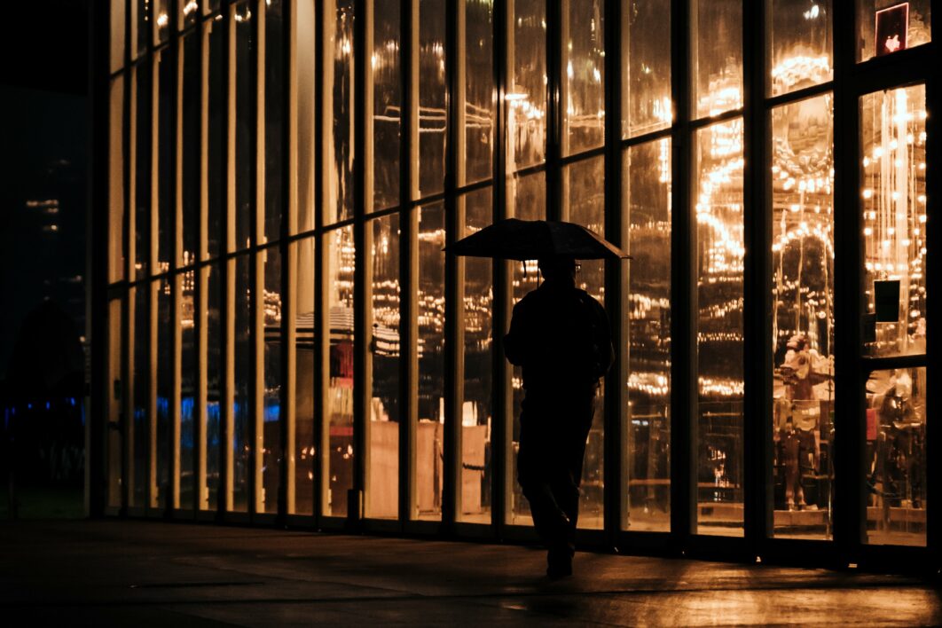 Umbrella Person City