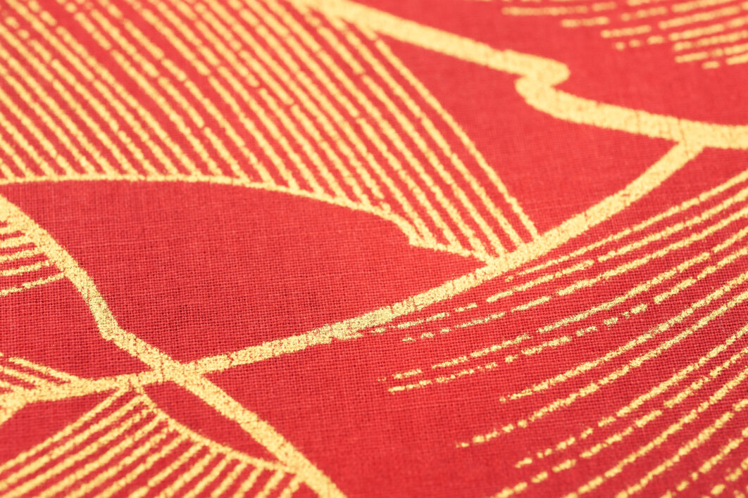 Red Gold Fabric