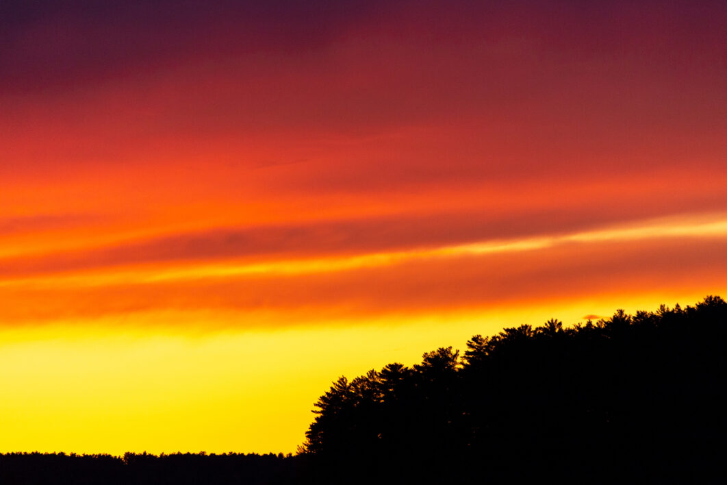 Sunset Clouds Trees