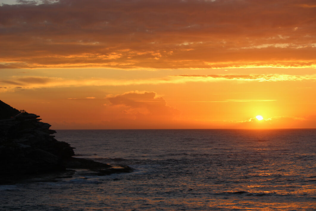 Ocean Cliff Sunset