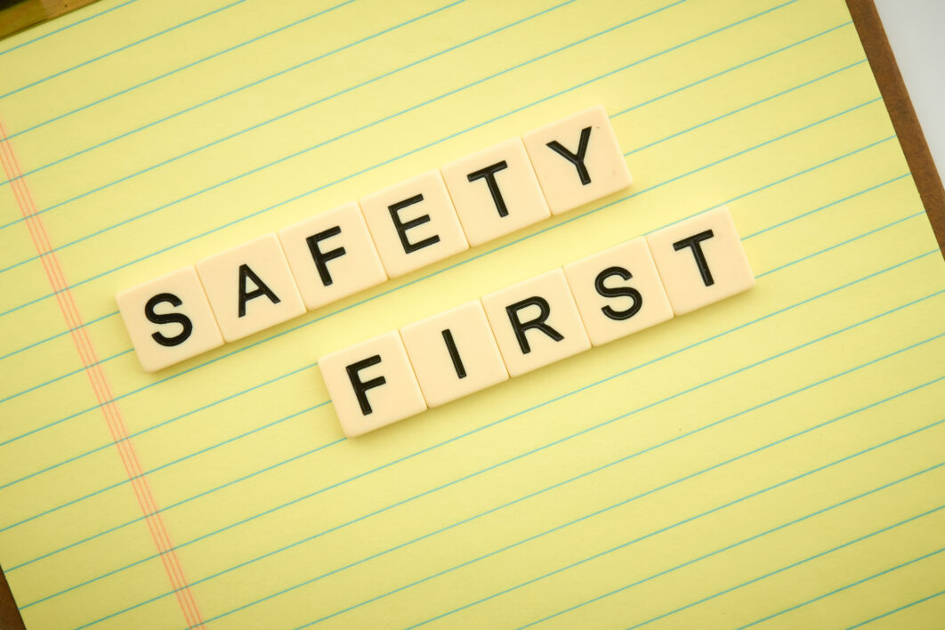 Safety Text Background