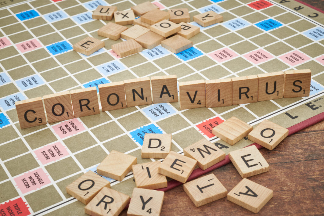 Coronavirus Word Background