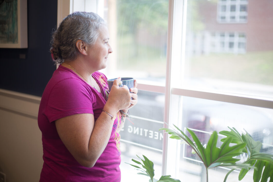 Woman Cup Window