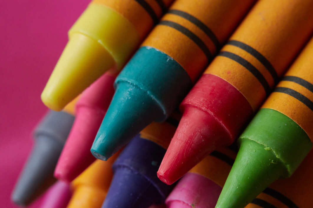 Crayons Close up Background
