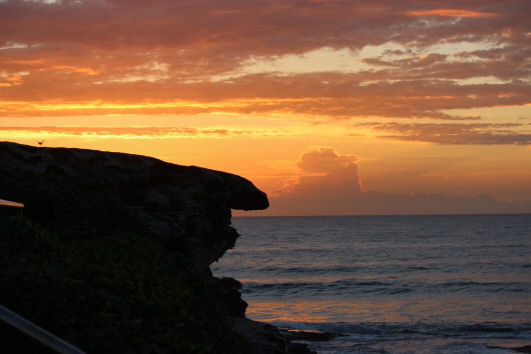 Ocean Cliff Sunset