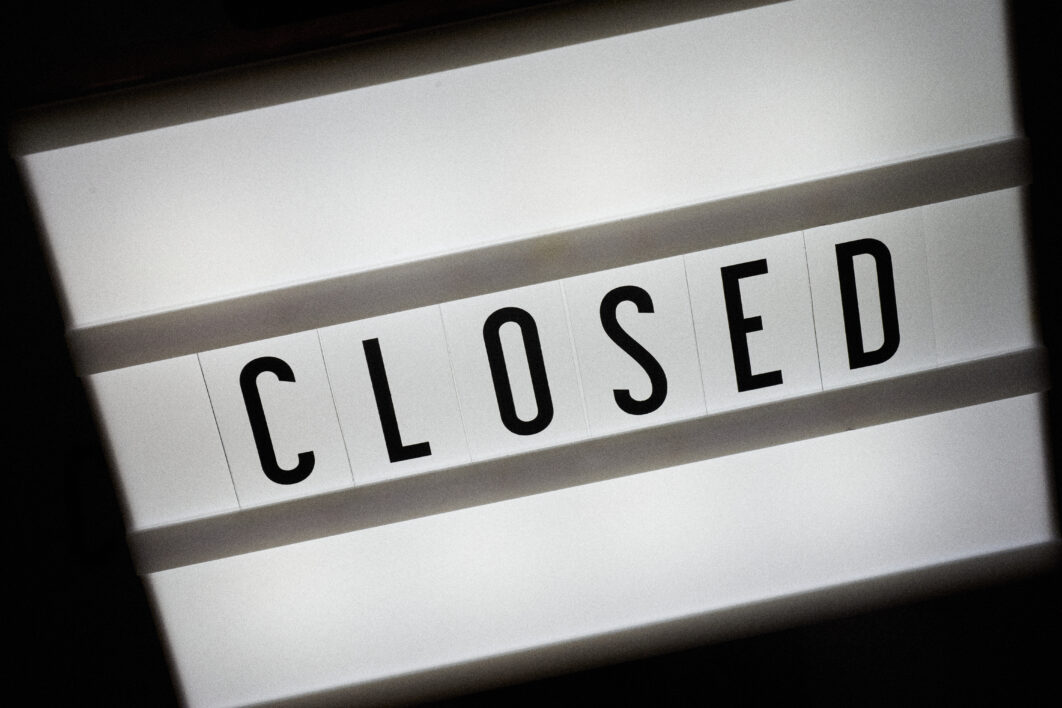 Closed Sign Background
