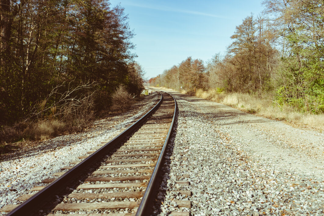 Train Tracks Background Royalty Free Photo