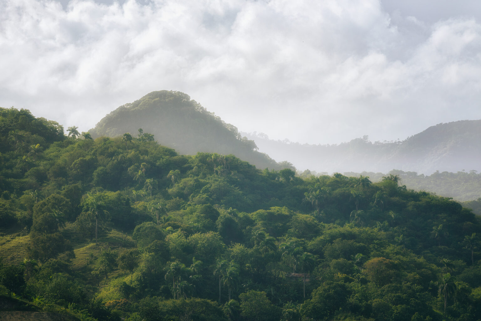 Mountain Clouds Landscape Royalty Free Photo