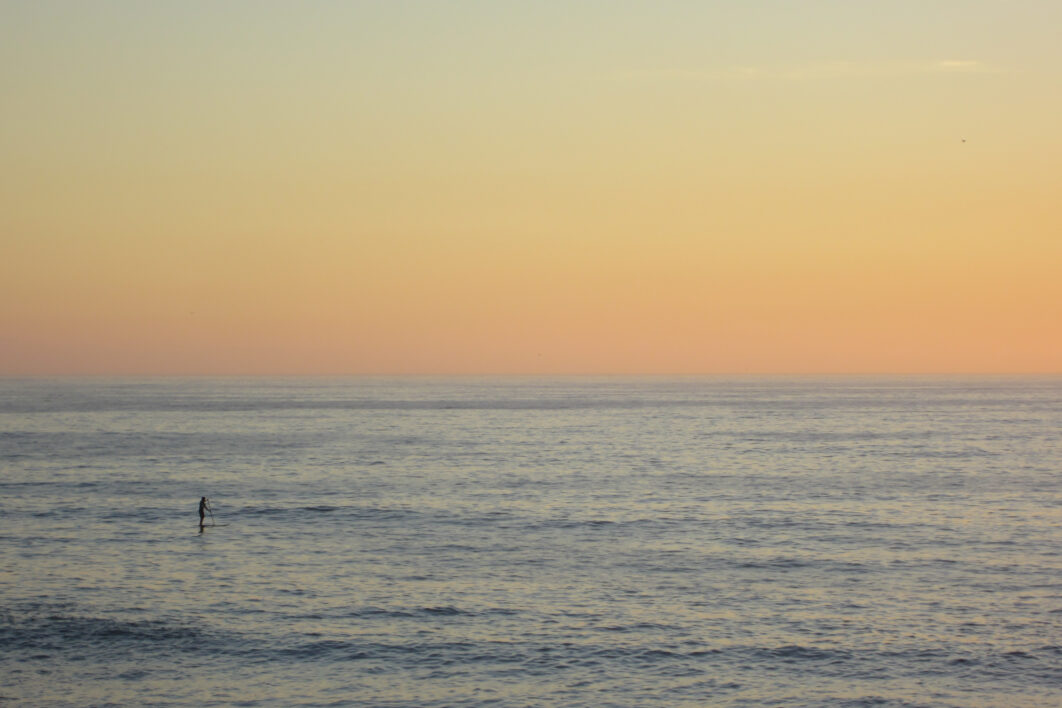 Surfer Ocean Sunset