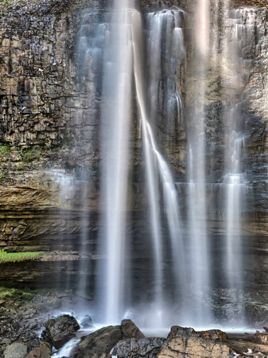 Waterfall Rocks Water