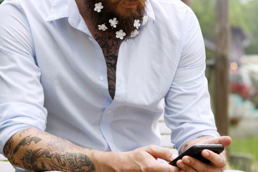 Beard Man Phone
