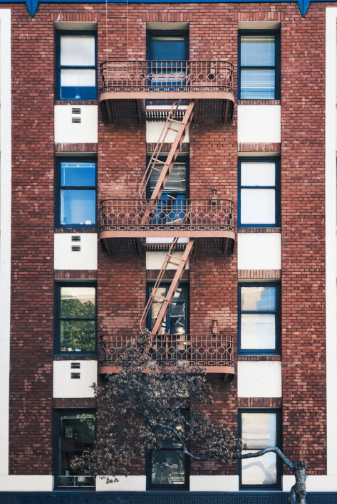Apartment Building Windows