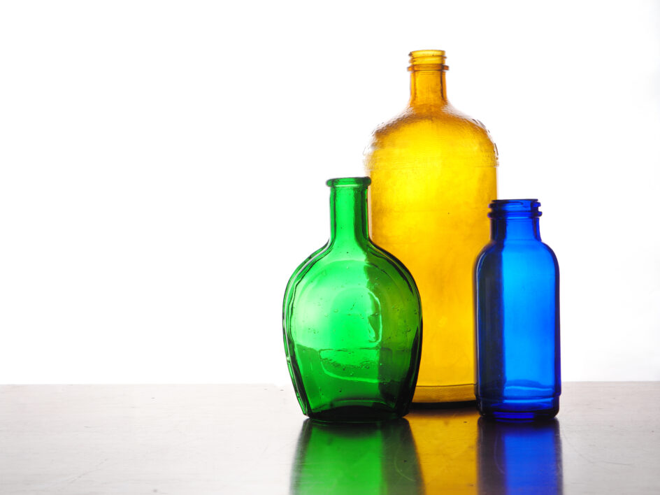 Colored Bottles Glass