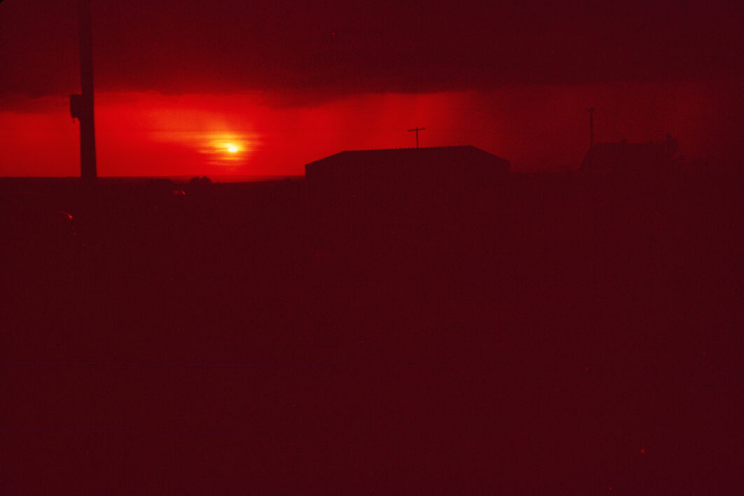 Red Sunset Landscape